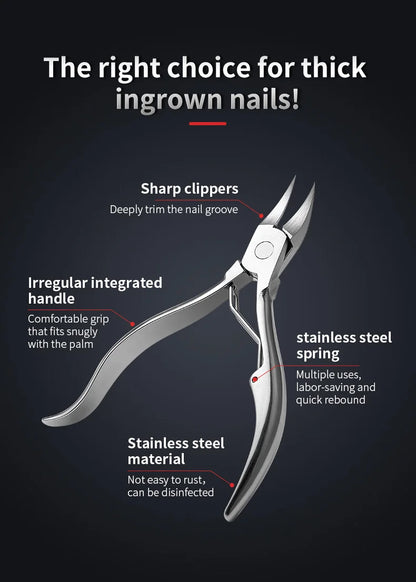 Stainless Steel Nail Scissors Dead Skin Cuticle Remover Nail Clippers Ingrown Toenail Foot Care Tool Eagle Beak Plier