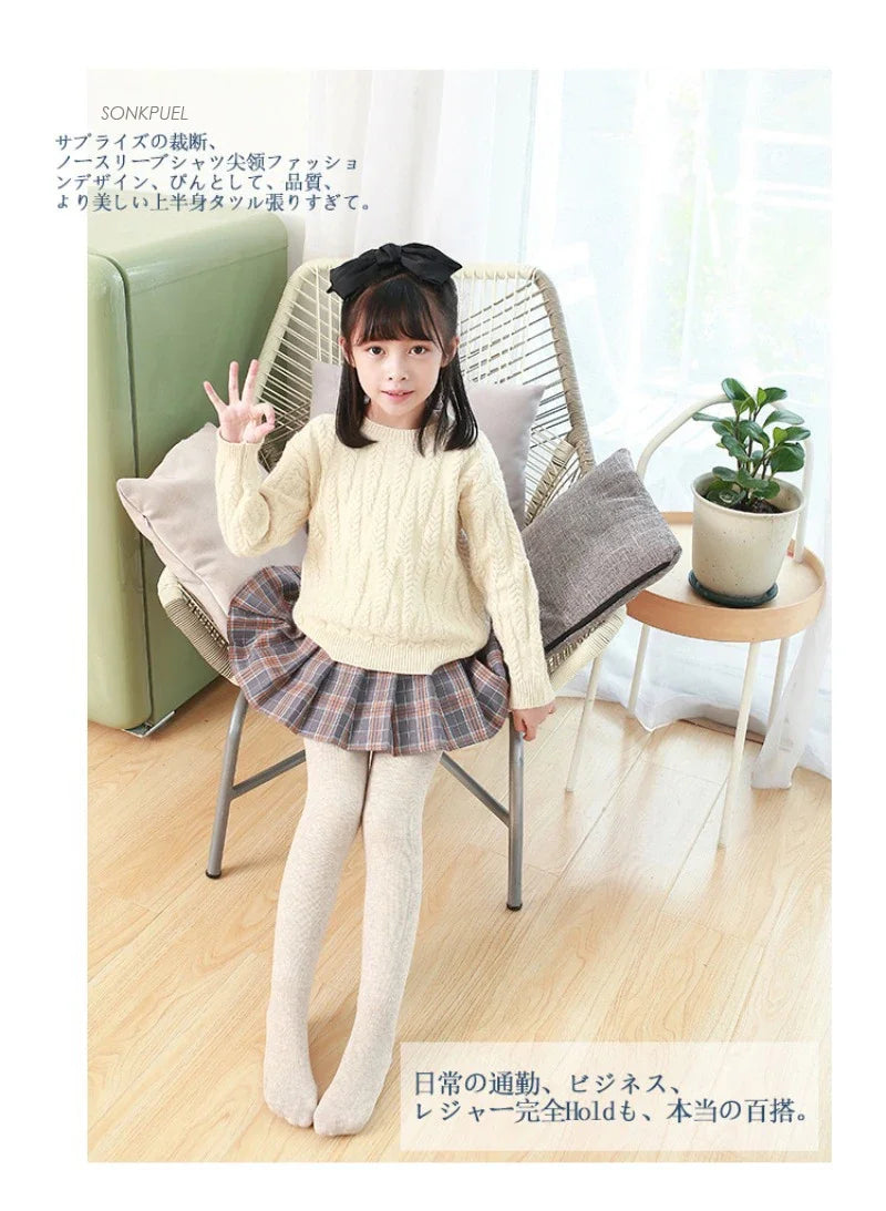 Winter Infant Girls Plus Velvet Pantyhose Children's Leggings Thickening Kids Babys Skinny Pants Snow Keep Warm