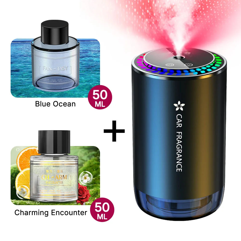 Caer Car Electric Air Diffuser Smart Aroma Mist Aromatherapy Starry Sky Top Air Freshener Removing Odor Eliminator Interior Tool