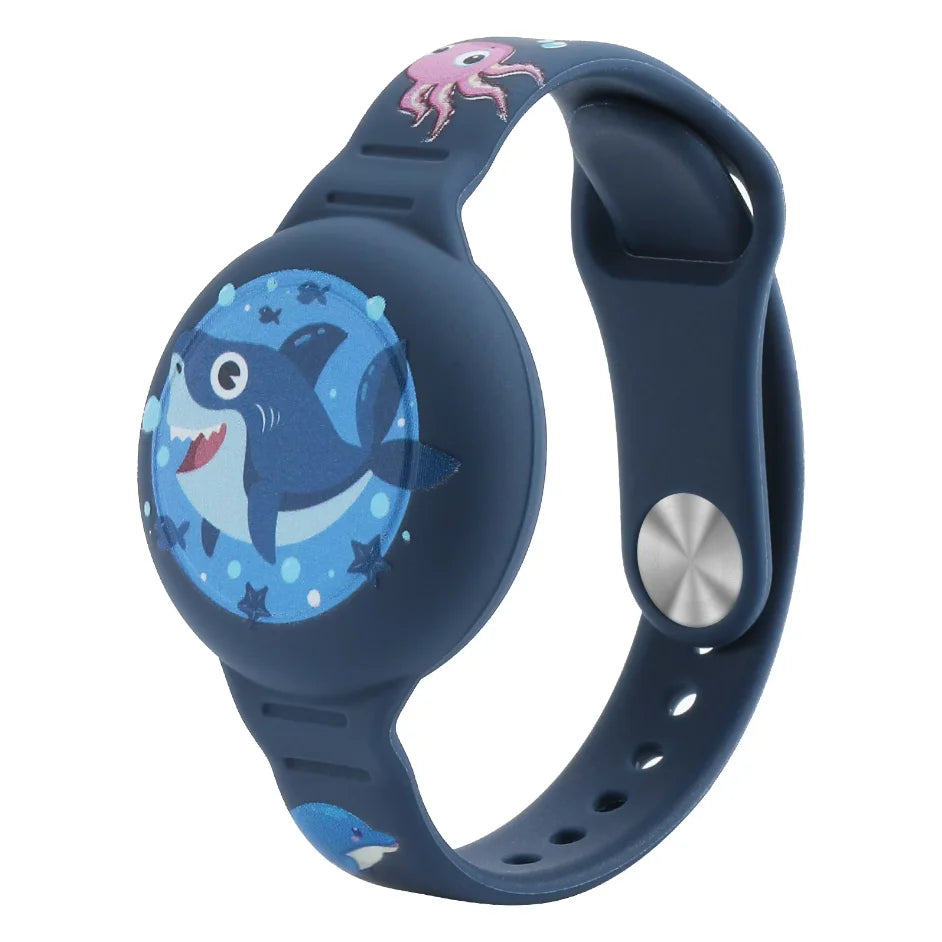 For Airtag Wristband Kids Waterproof Silicon Cartoon Hidden Airtag Bracelet Anti-Lost Airtag Holder Case Tracker Accessory