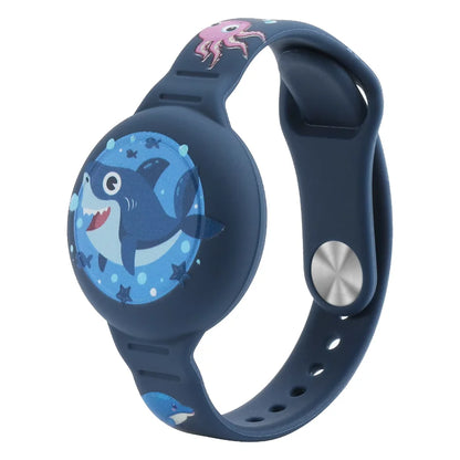 For Airtag Wristband Kids Waterproof Silicon Cartoon Hidden Airtag Bracelet Anti-Lost Airtag Holder Case Tracker Accessory