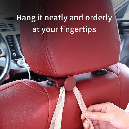 2pcs Universal Auto Seat Headrest Hooks Storage Hanger ABS Car Hook Vehicle Back Seat Organizer Holder Car Interior Accessories