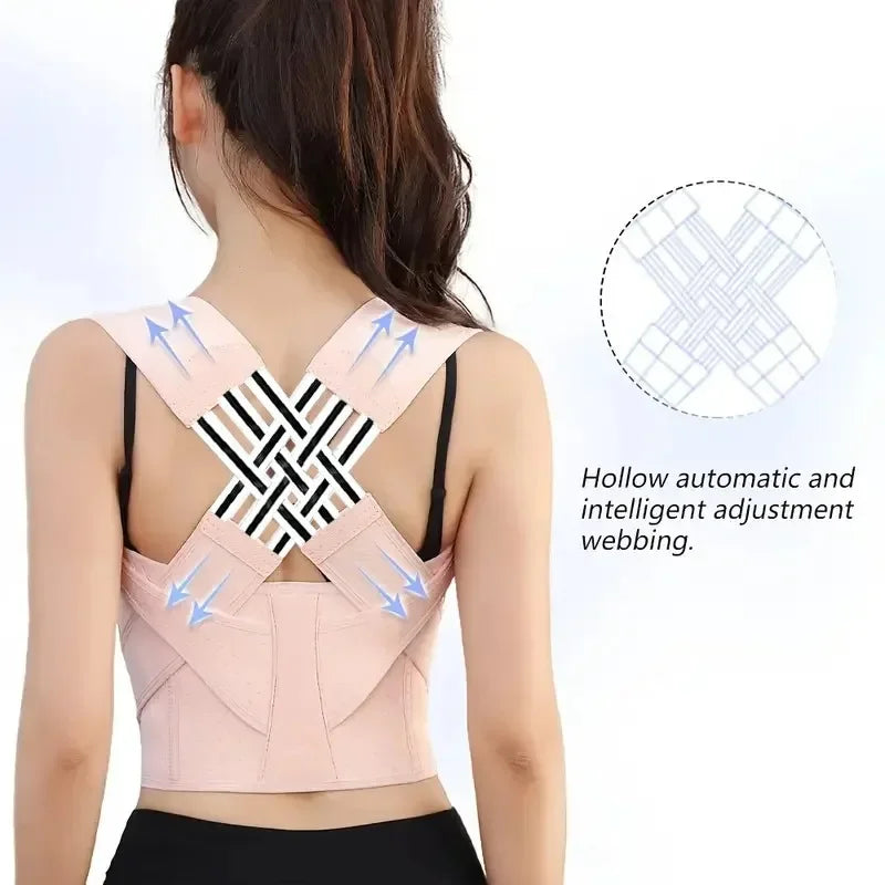 Posture Corrector for Women & Men – Adjustable Back Brace, Scoliosis & Hunchback Support, Spine Alignment