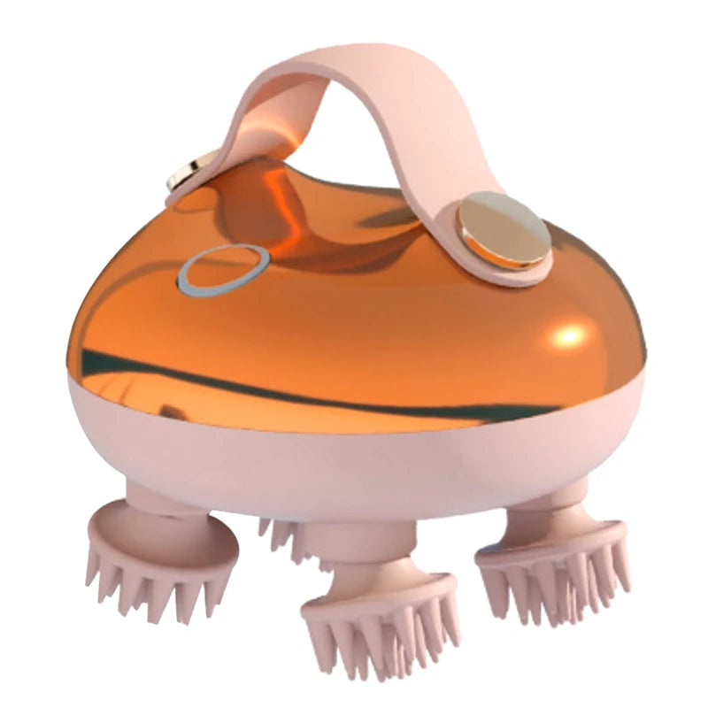 Electric Scalp Massager Rechargeable Head Massager Scalp Stress Relax Waterproof Handheld Hair Scalp Scratcher A Easy To Use