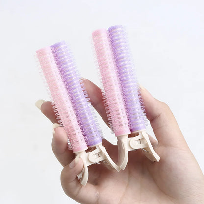2Pcs Bangs Hair Root Fluffy Hair Clips Lazy Hair Top Styling Curling Barrel Portable Korean Hair Clips Hair Rollers