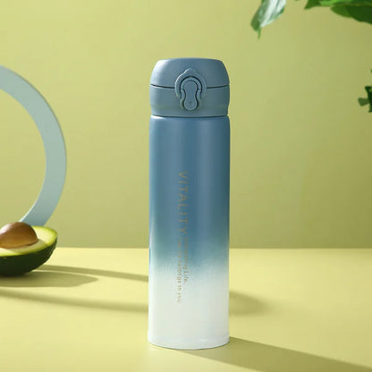 Stainless Steel Vacuum Flask Light Weight Student Thermos Portable Bottle Student Water Cup 350ml