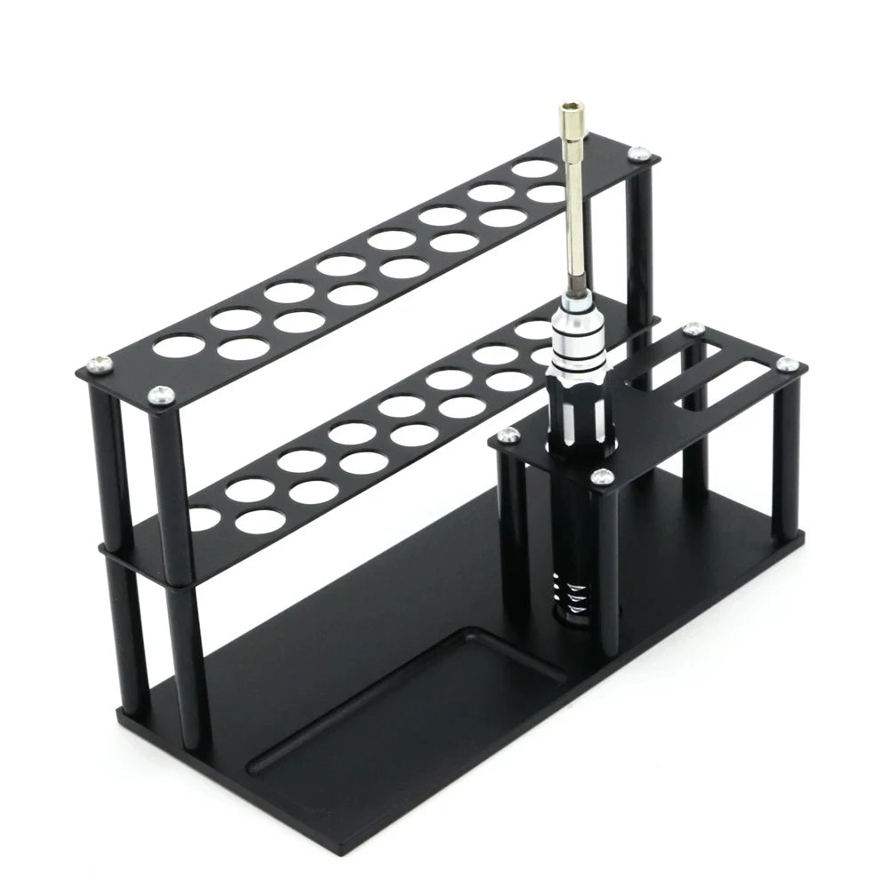 Screwdriver Storage Rack Holder Screwdriver Organizers for Hex Cross Screw Driver RC Tools Kit Organizers 30 Hole Without Tools