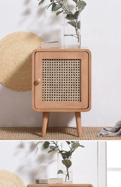Bedroom Rattan Nightstands Modern Storage Box Organizers Small Space Nightstands Rustic Center Moveis Para Casa Room Decoration