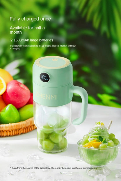 Portable Multifunction Fruit Juicer Blender 10 Blade Mini Ice Blender Smoothie Maker USB Charging Wireless Juice Extractor