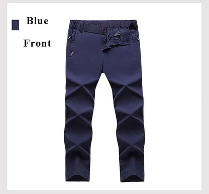 New Elastic Mens Hiking Pants Summer Quick Drying Waterproof Breathable Ultra Thin Outdoor Climbing Trekking Mens Trousers PN69