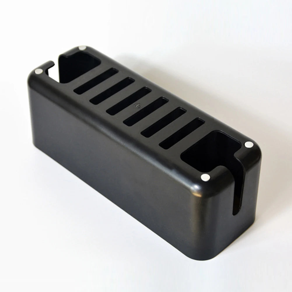 Socket Cable Organizer Box Wooden Style Cord Storage Case Dustproof Charging Data Cable Management Device for TV Wires/Computer