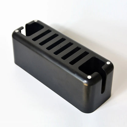 Socket Cable Organizer Box Wooden Style Cord Storage Case Dustproof Charging Data Cable Management Device for TV Wires/Computer