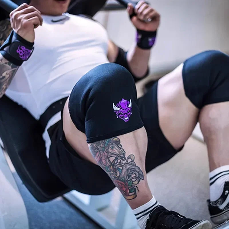 1 Pair Fitness Powerlifting Knee Pads Squat Support Weightlifting Knee Sleeve Strength Lifting Pads Gym Training Knee Covers