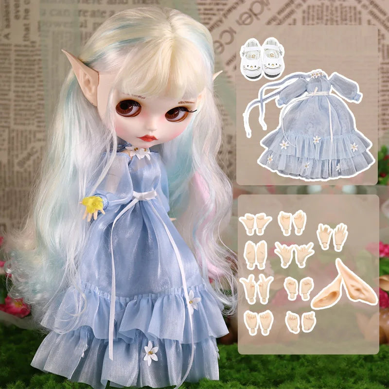 ICY DBS Blyth Doll Combo Clothes Shoes Hand Set Included Children Toy Gift 1/6 BJD Ob24 Anime Girl Azone M