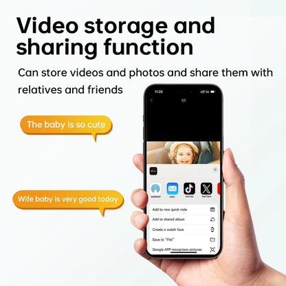 Baby Car Monitor 1080P Monitor Camera for Baby Rear Facing Seat Mirror Display 125° Wide View Night Vision Car Mirror Camera