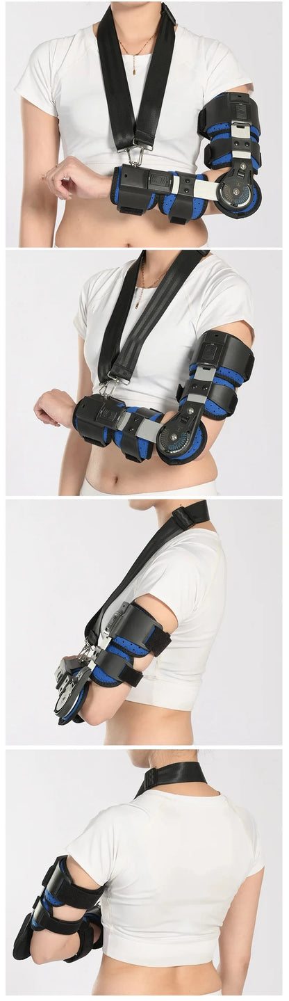 Hinged ROM Elbow Brace Adjustable Elbow Brace OP Rear Elbow Brace Arm Injury Recovery Lightweight Breathable