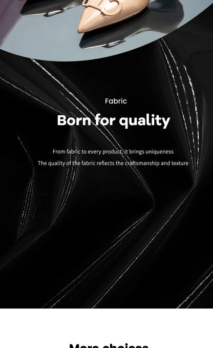 CHCH Women's High Heels New Lacquer Leather Women's Business Wedding Shoes 7cm