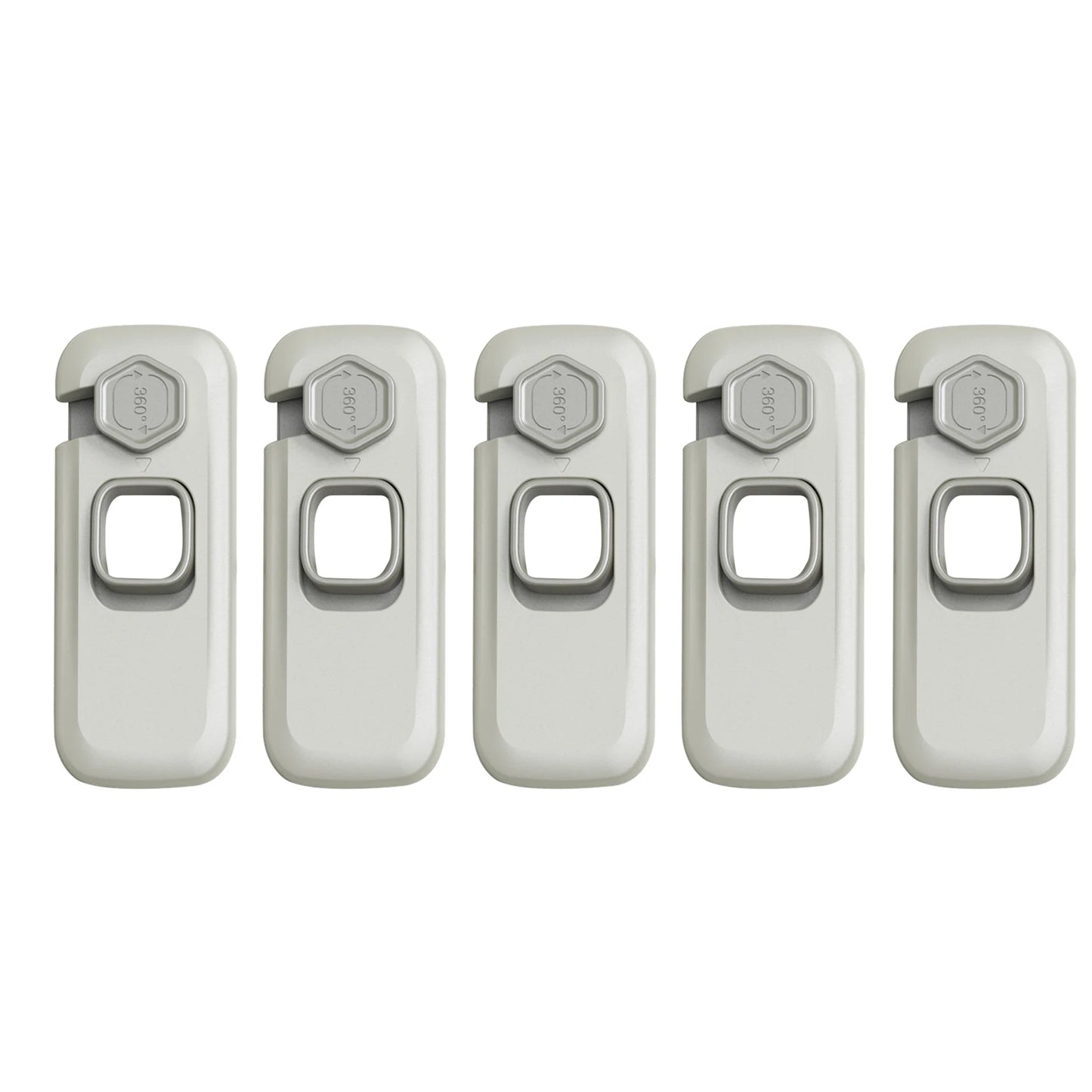 5pcs Home Refrigerator Lock Self-Adhesive Fridge Freezer Door Catch Lock Toddler Kids Child Cabinet Safety Lock Baby Safety Lock