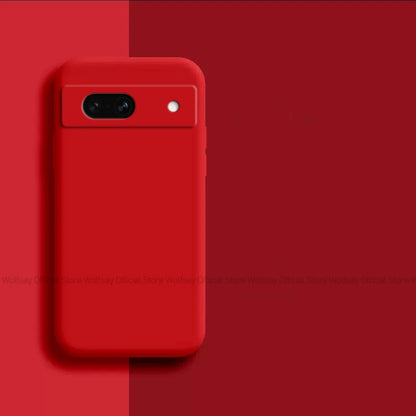 For Google Pixel 8A Case Google Pixel 8A 7A 6A 6 7 8 Pro Cover Cases Shockproof Liquid Silicone Phone Cover For Google Pixel 8A