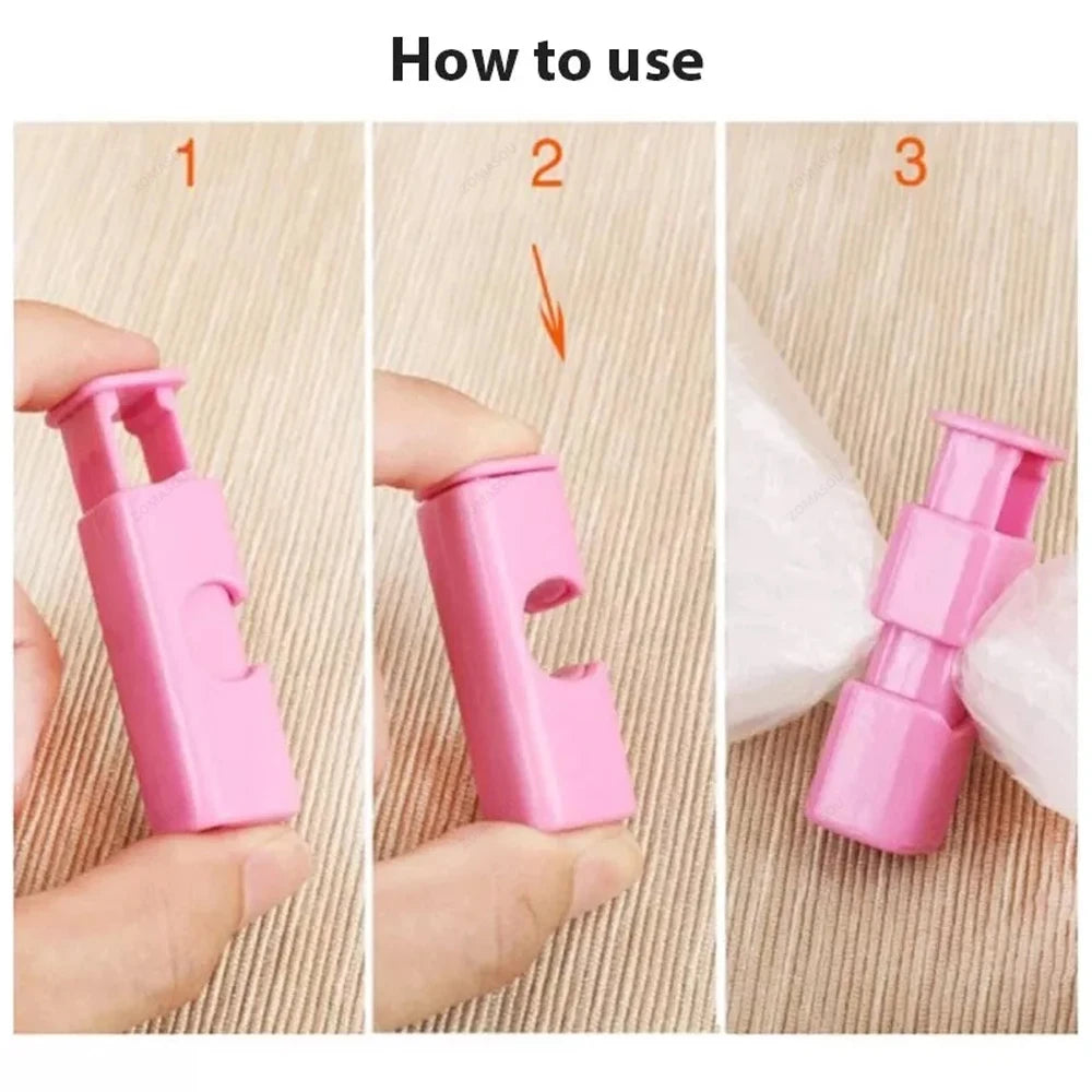 50/1Pcs Reusable Food Sealing Clips Bread Storage Bag Clips For Snack Wrap Bags Spring Clamp Kitchen Organization Sealing Clamp