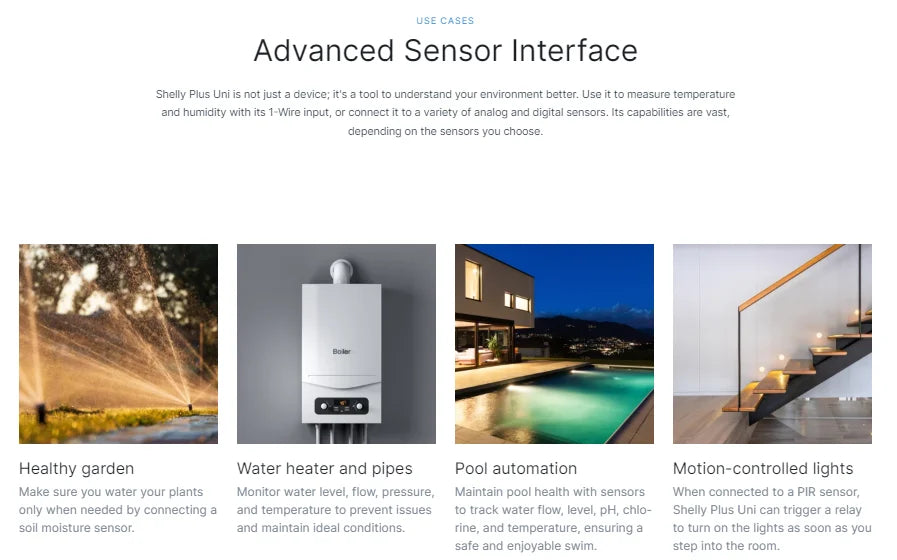 Shelly Plus Uni Smart Wi-Fi operat module Designed systems small device offers advanced automation insightful monitoring