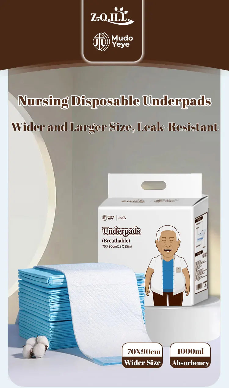 Disposable Under-pad older adult diapers for elderly Adult Diaper pad Large Size Incontinence care Elderly and patient nursing