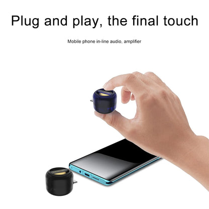 Mini Speaker-Mobile Phone Speakers In-line MP3 Speaker Amplifier External High Quality Sound Wired Audio Amplifier Portable