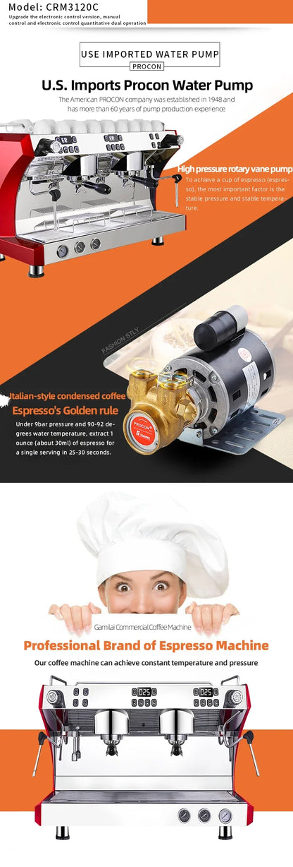 Germany Express Semi Auto Barista Commercial Espresso Expobar Maker Commercial Made in China Coffee Machine