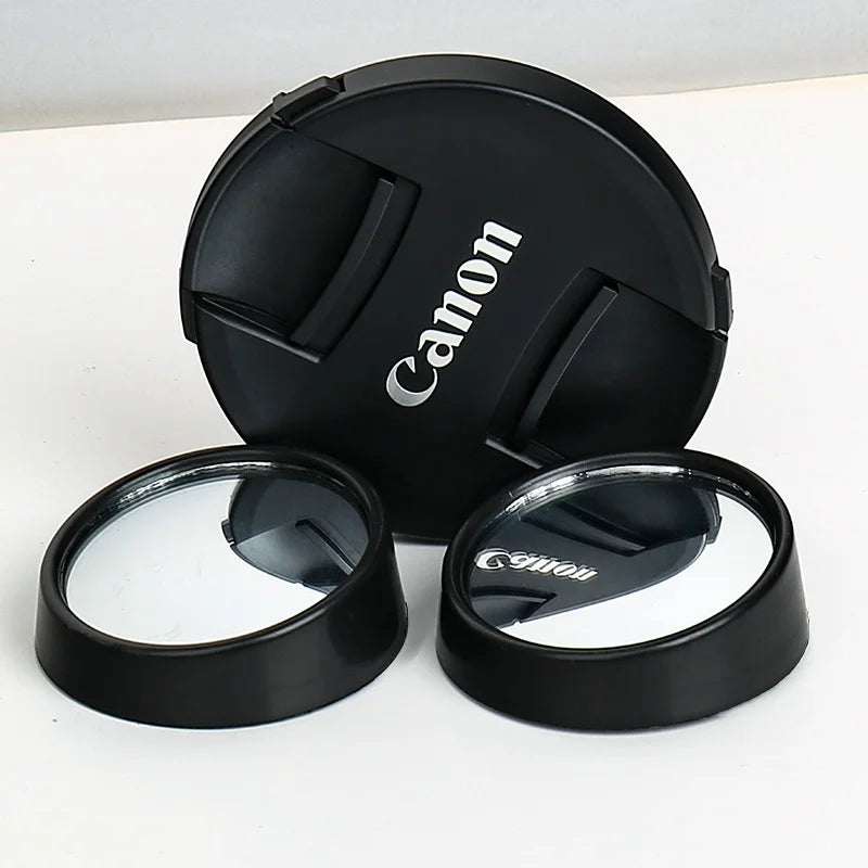 Car Rearview Mirror Car Blind Spot Mirror 360° Car Reversing Assist Mirror Glass Bezel-less Fan-shaped Small Round Mirror