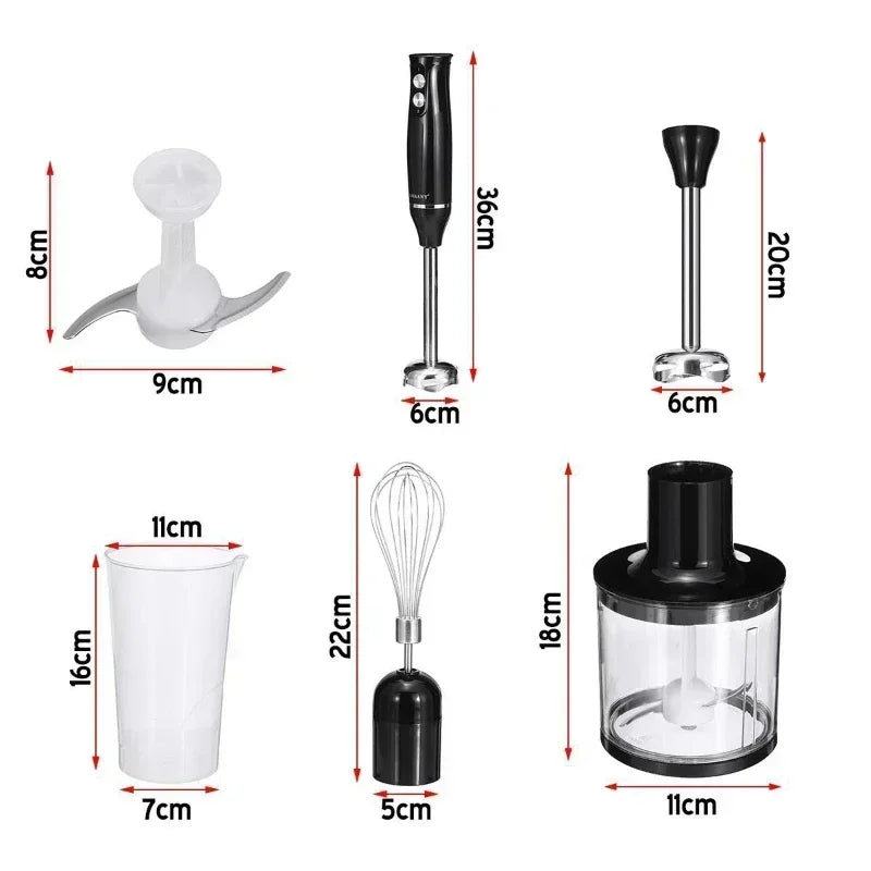 4 in 1 Household Multi-function Blender 110V/220V Electric Handheld Immersion Blender Baby Food Maker Kitchen Appliances
