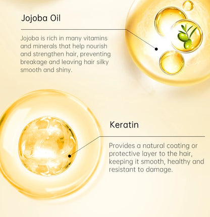 PURC 300ML Biotin Hair Shampoo Scalp Cleaning Nourishing Strengthen Roots Shampoos Hair Care Products for All Hair Types