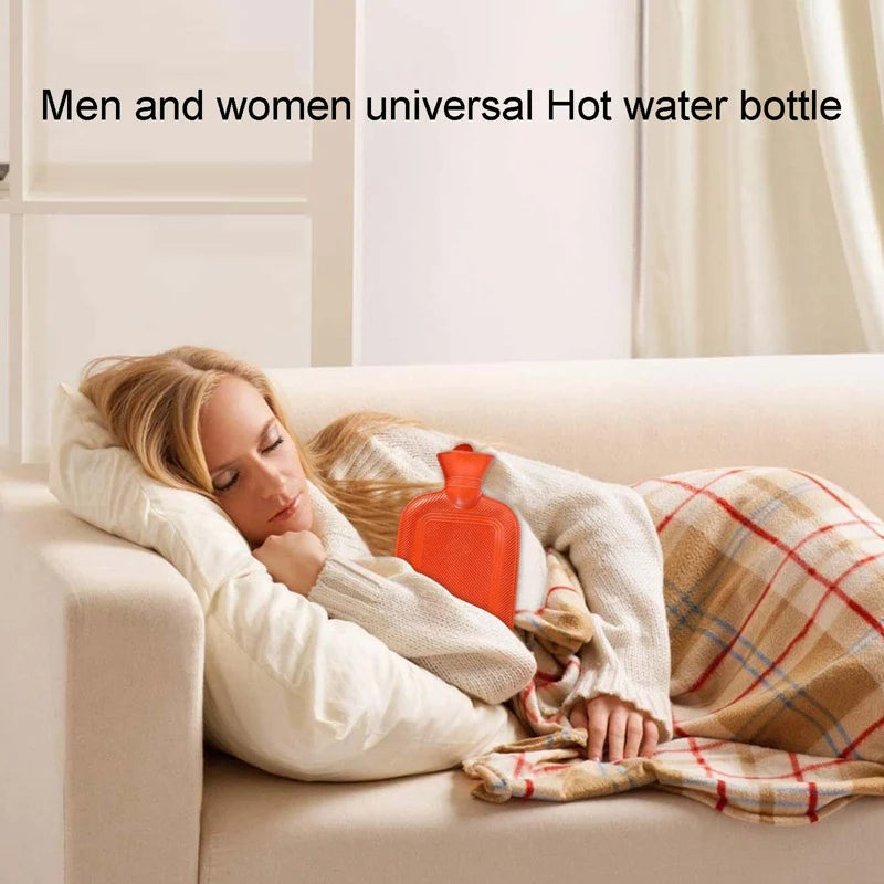 Home Autumn Winter Warm Water Bag Water Injection Rubber Hot Water Bottle Thick Hot Water Bottle Hand Feet Warmer Water Bottle