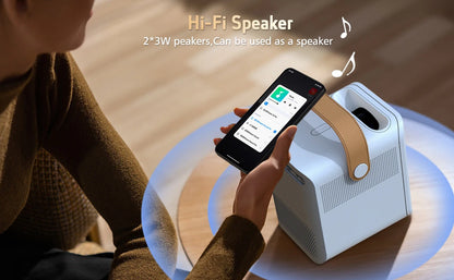 Bluetooth Support Mobile Phone Home Theater Projector Bluetooth Mini 4k Android 9 Projector