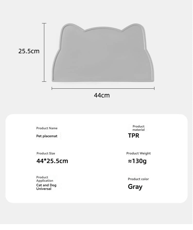 Pet Silicone food Mat Portable heat insulation Waterproof Non-Slip Feeding Mat Slow feeder Bowl Pad Cushion Cat Dog Pet supplies