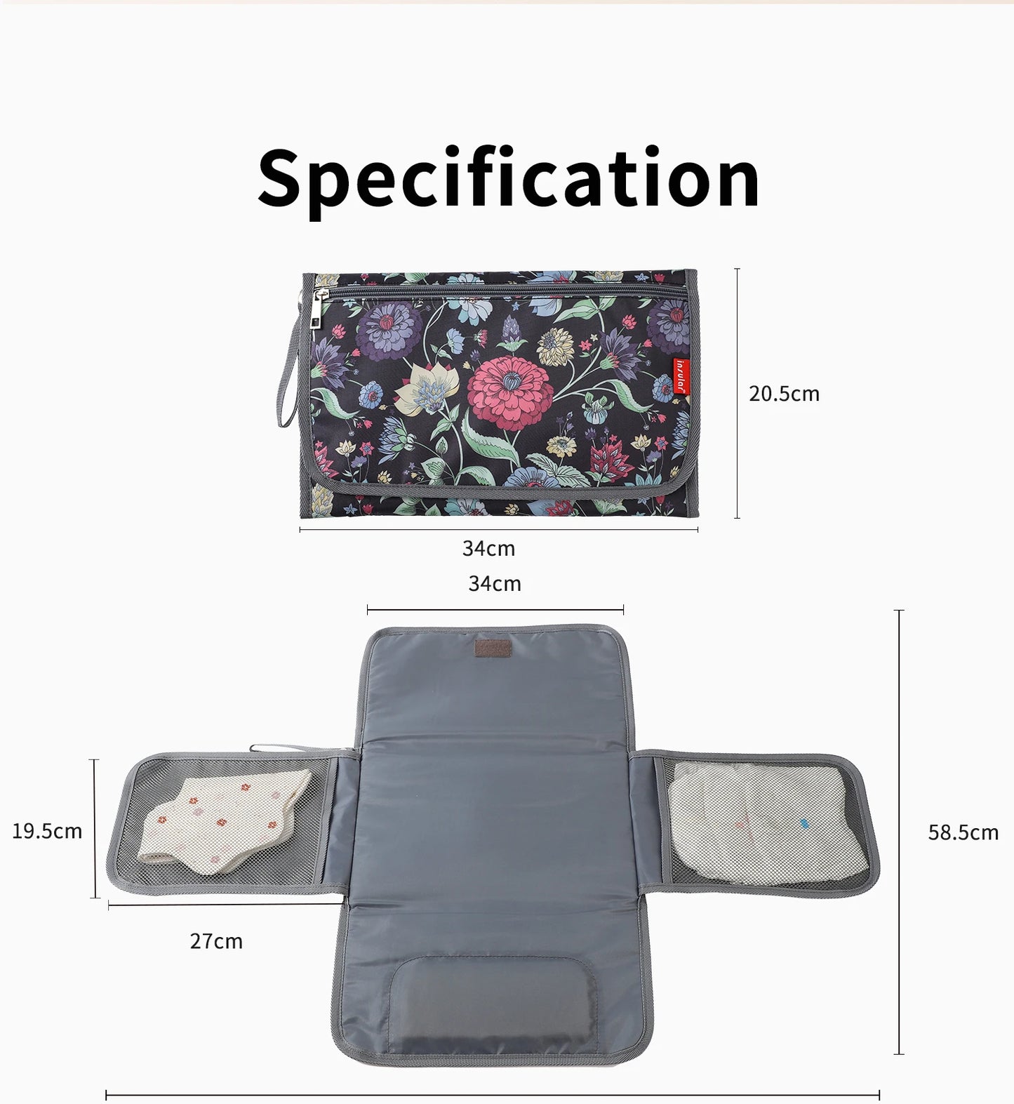 INSULAR Baby Diaper Changing Pad Portable Diaper Bag Waterproof Infant Nappy Sheet Multi-functional Mother-Baby Nursing Products
