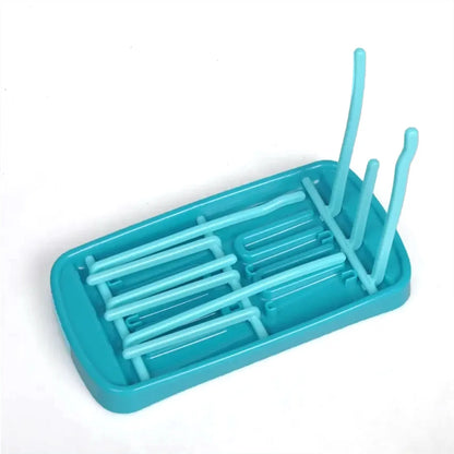 Bottle Dry Rack Baby Bottle Drain Drying Racks Blue Pink Baby Bottle Cleaning Dryer Drainer Storage Drying Rack