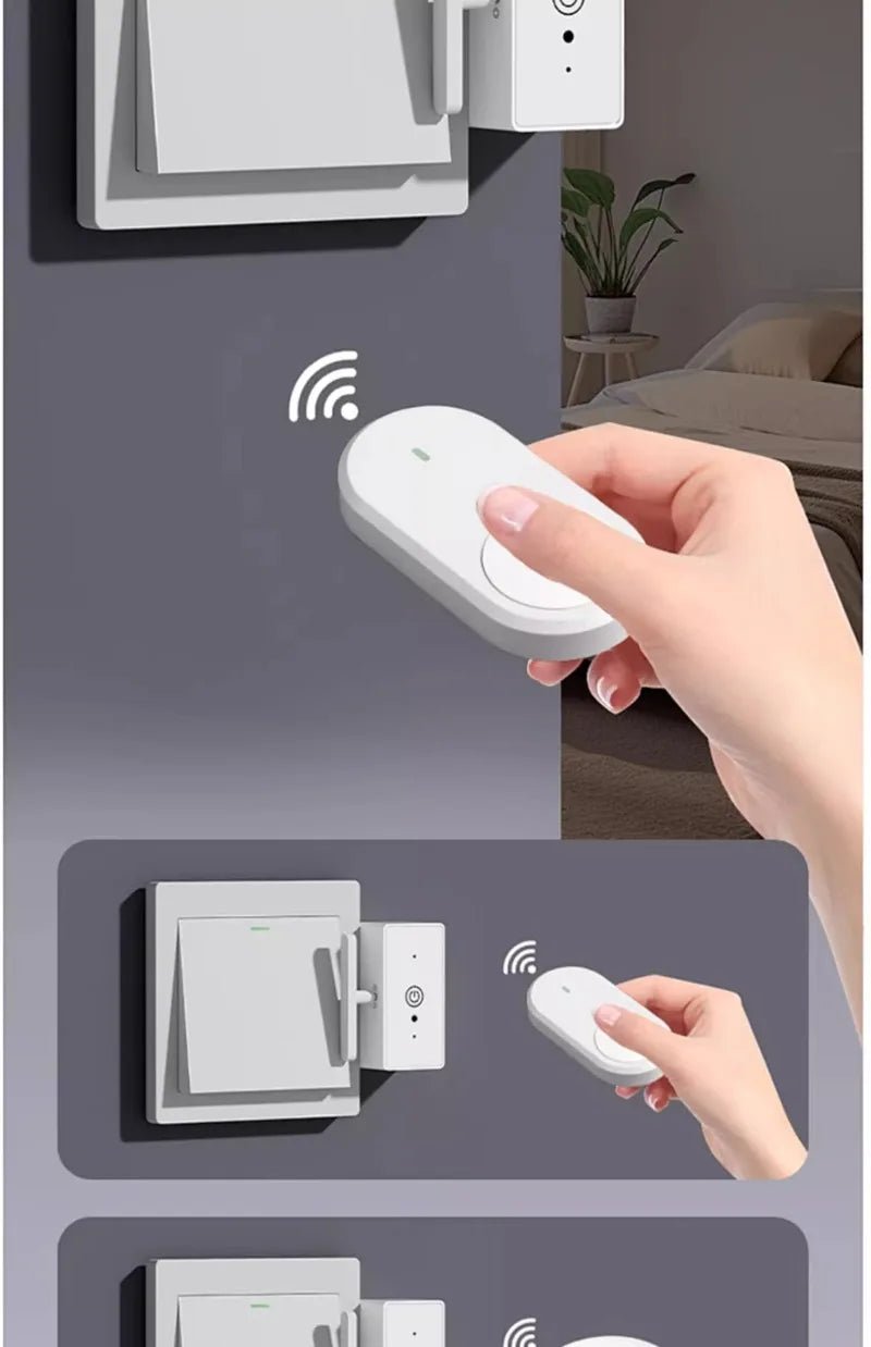 Smart Wireless Light Switch Remote Control for Bedroom/Lazy People, Auto On/Off, Smart Home Device