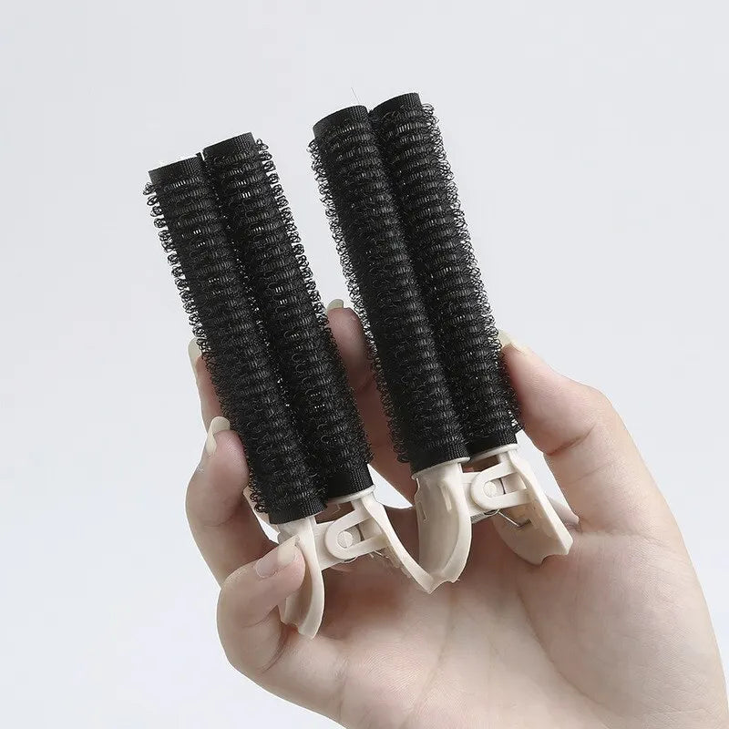 2Pcs Bangs Hair Root Fluffy Hair Clips Lazy Hair Top Styling Curling Barrel Portable Korean Hair Clips Hair Rollers