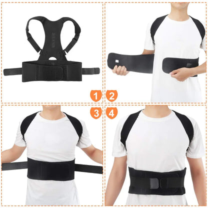 Magnetic Therapy Posture Corrector Posture Corset Shoulder Support Belt Men And Women Braces And Support Belt Shoulder Posture