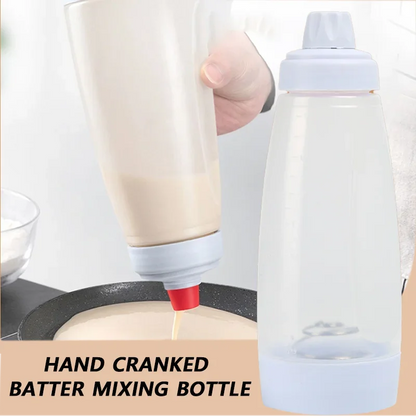 Pancake Batter Bottle Battler Mixer with Blender Ball Wire Whisk for Restaurant Baking Pancakes Cupcakes Muffins Crepes and More