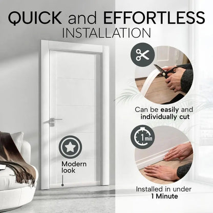 Door Draft Stoppers for Bottom of Door New Premium Door Sweep Door Seal Strip Door Weather Stripping Ideal for Keeping Out Cold