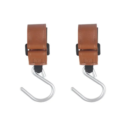 Multifunctional S Shape Baby Stroller Hooks PU Solid Color Hanging Hook Cart Organizer Cartoon Stroller Accessories Baby