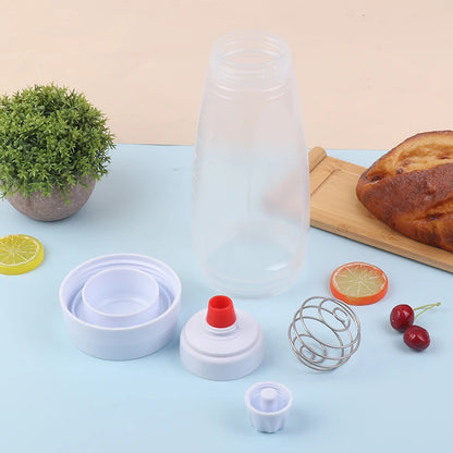 Pancake Batter Bottle Battler Mixer With Blender Ball Wire Whisk For Restaurant Baking Pancakes Cupcakes Muffins Crepes And More