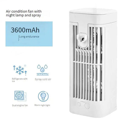 Air Conditioning Fan Cooler Household Spray Refrigeration Small Air Conditioner Indoor Water Cooling Electric Fan