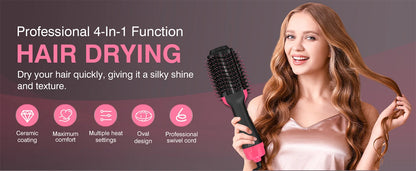LISAPRO 2 IN 1 One Step Hair Dryer and Volumizer Hair Straightener Hot Air Brush Hair Curler Hair Beauty and Health Styling