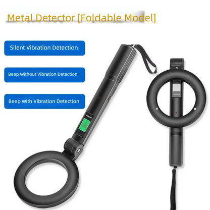 High Sensitivity Foldable Metal Detector Handheld 360 Degree Handheld Metal Scanner LCD Display Precise Location Metal Finder