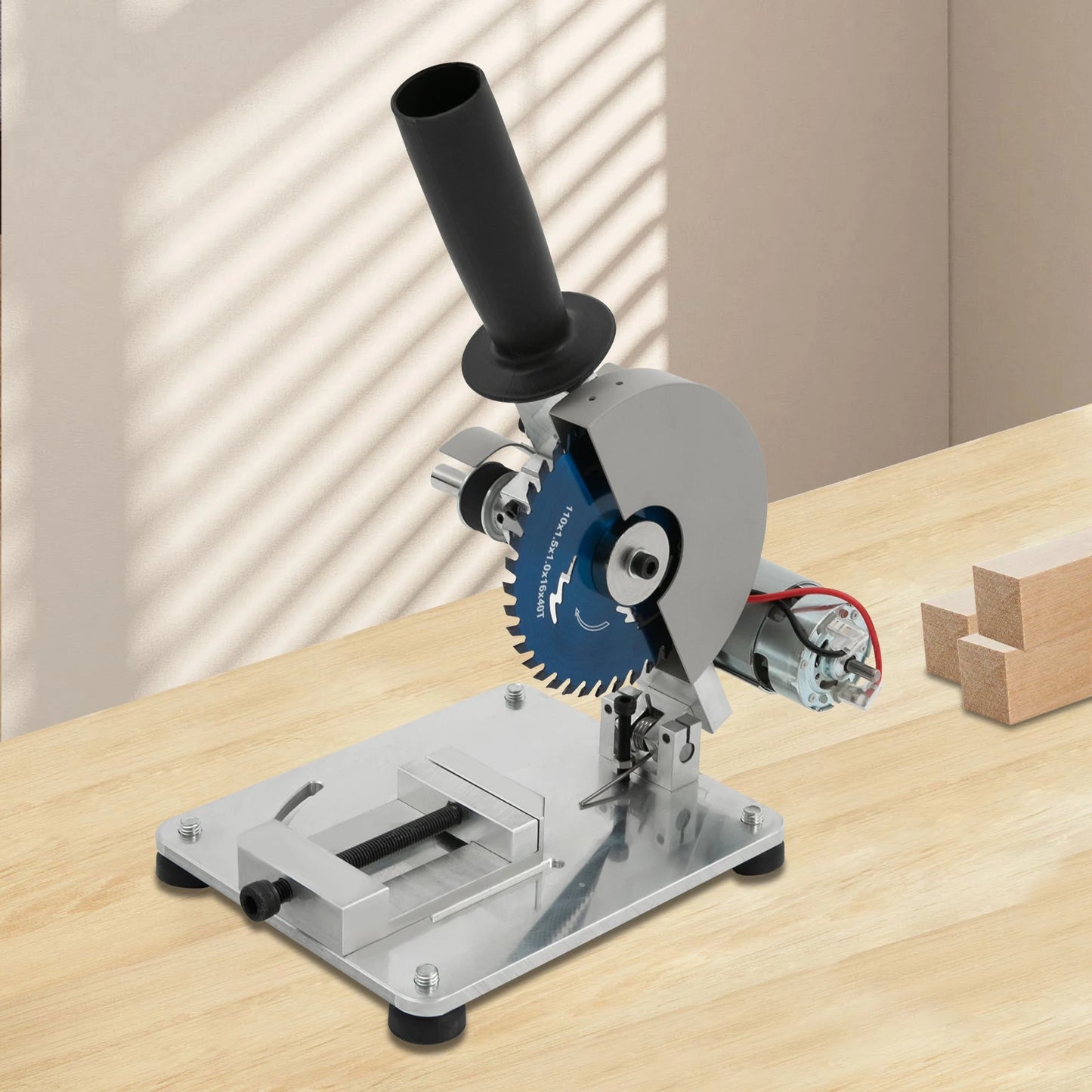 Metal Cutting Saw 4" Portable Wood Metal Crosscut Saw Miter Saw Mini Table Circular Saw