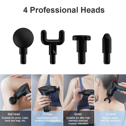 Muscle Massage Gun Portable Fascia Massage Gun High Frequency Body Back Legs Shoulder Waist Massager Professional Muscle Massage