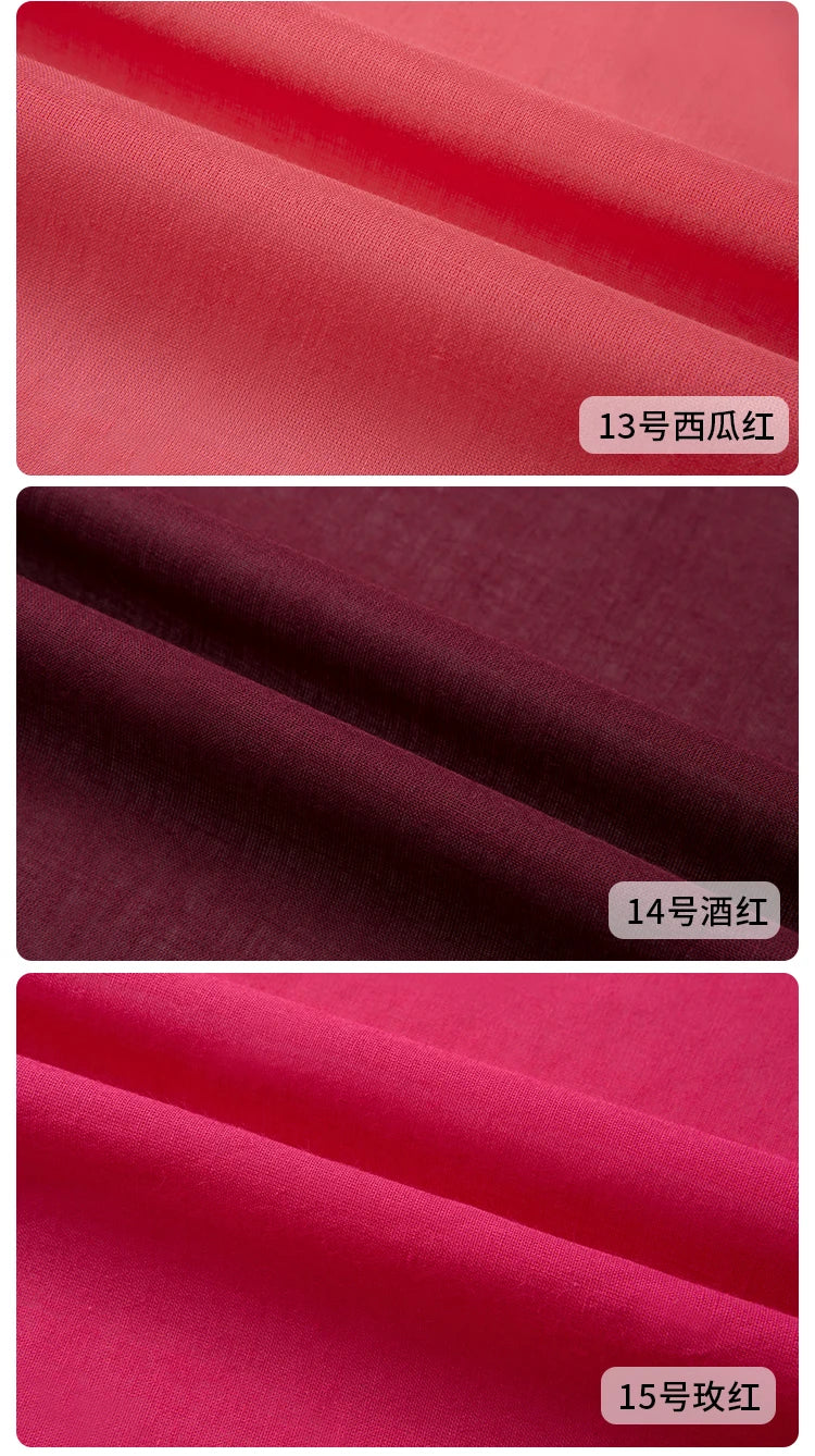 Cotton Summer Solid Color Clothing Lining Cloth White Cotton Dress Mesh Cotton Clothes Lining Fabric