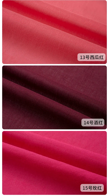 Cotton Summer Solid Color Clothing Lining Cloth White Cotton Dress Mesh Cotton Clothes Lining Fabric